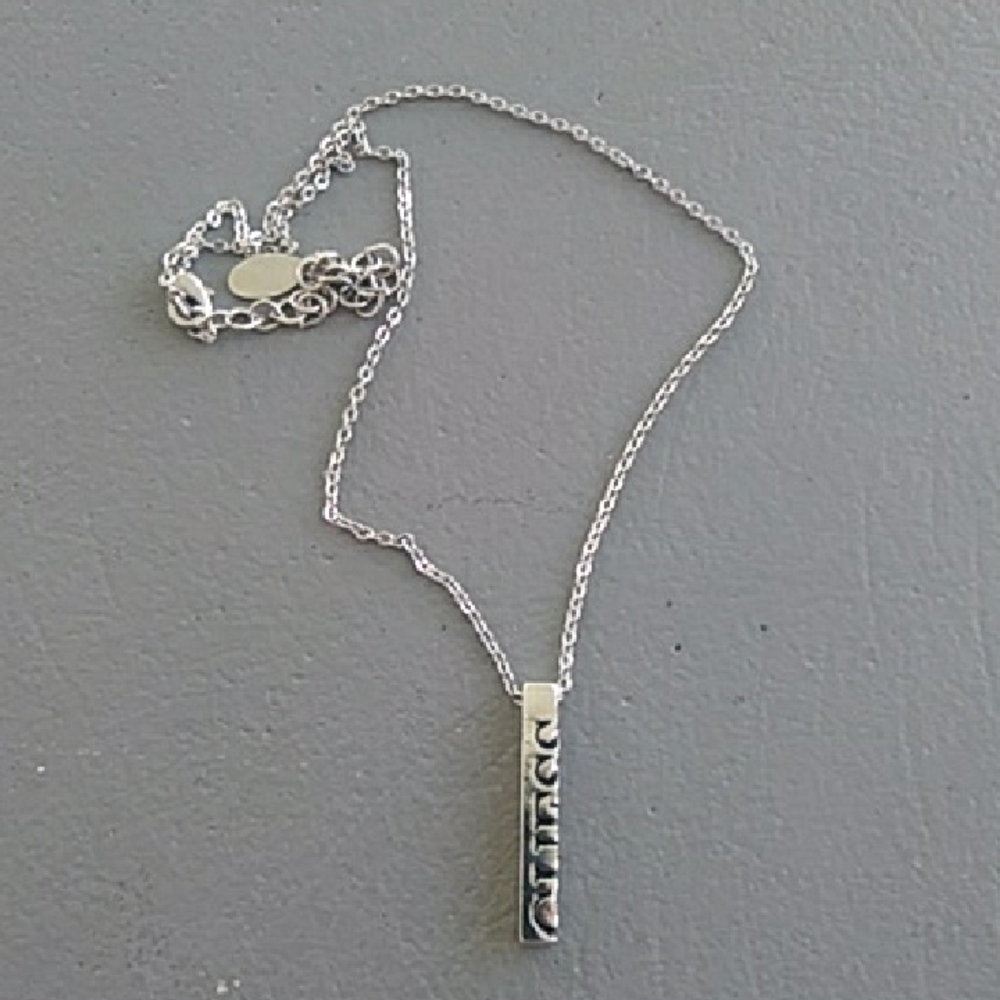 Guess Silver Pendant Necklace